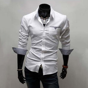 Mens Formal Shirts - Long Sleeve Luxury Dress Shirts