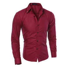 Men's Shirt Business Style Slim Soft Comfort Long Sleeve Casual Dress Shirt