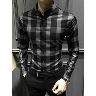 Men's High Quality Business Casual Silk Smooth Shirt