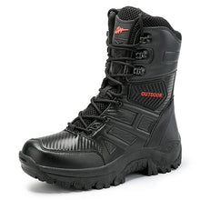 Mens Boots Special Force Leather Desert Combat Ankle Plus Size 39-47