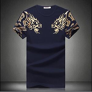 Summer Fashion Men's T Shirt Casual Patchwork Short Sleeves 5XL