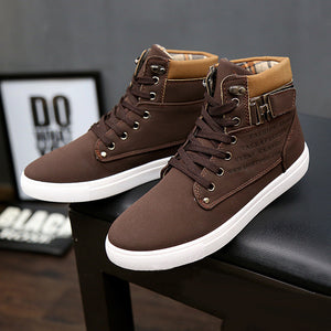 Mens Casual Style High Top Shoes